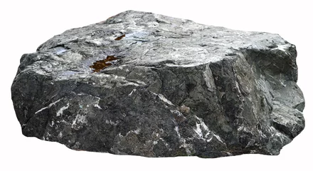 Fototapete Set of stones white background. Clipping Path © LOVE A Stock