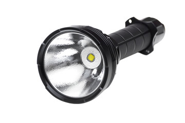 LED torch isolated / Flashlight for camping