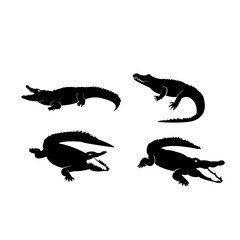 crocodile logo icon design vector illustration
