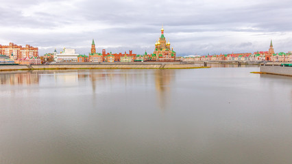 Obraz premium Annunciation Cathedral in the city center, Yoshkar-Ola city, Mari El Republic, Russia