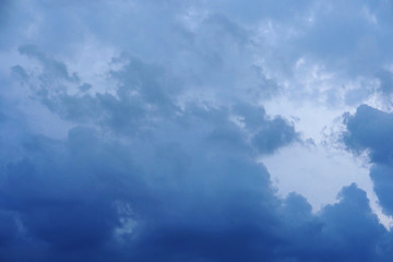 The clouds The beautiful blue sky