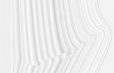 White background 3 d with elements of waves in a fantastic abstract design, the texture of the lines in a modern style for wallpaper. Light gray template for wedding ceremony or business presentation.