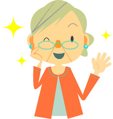 シニア　女性　幸せ