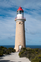 Fototapeta na wymiar Kangaroo Island, path leading to door of Cape Du Couedic lighthouse