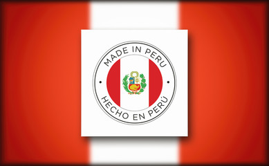 Made in Peru flag icon.