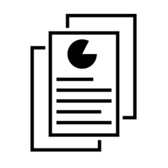 Document like auditing vector icon. annual verification illustration symbol. Scrutiny sign. report logo.