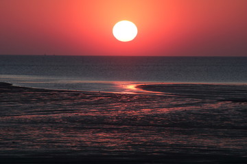 Sonnenuntergang an der Nordsee