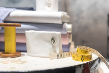 Tailor's Table with Thread