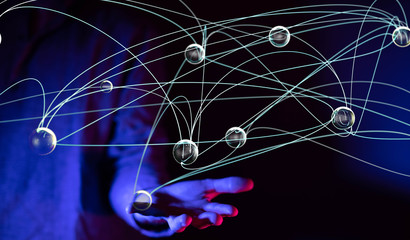  touching global network and data customer connection