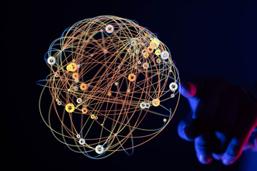  touching global network and data customer connection
