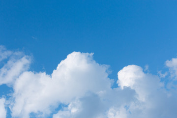 Naklejka na ściany i meble white clouds in the blue sky during