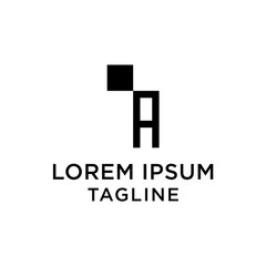 initial letter logo IA, AI logo template