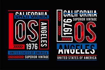 design illustration, Los Angeles typography design, tee shirt graphics, vectors