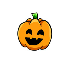 Creepy Stylized Halloween Pumpkin