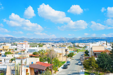Skyline Paphos road mountains Cyprus