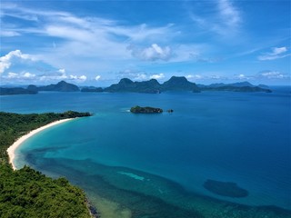The ocean and tropical islands. El Nido, Palawan Island, Philippines