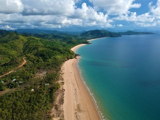 Paradise beach in the tropical island. El Nido, Palawan Island, Philippines