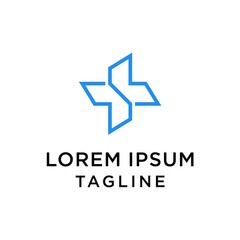 Medical health-care logo design template.