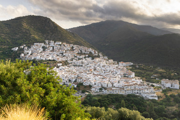Obraz premium Ojen, white town of Malaga. Spain
