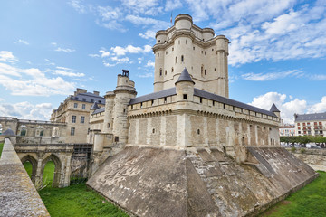 Fototapeta na wymiar Vincennes Castle in Vincennes, Paris. France