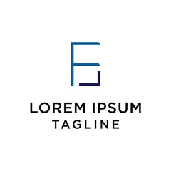 ef, EFP, FP, letter vector logo Design Template