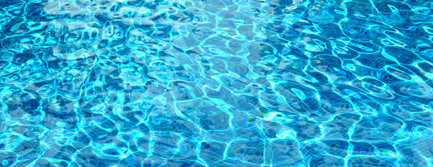 Blauer Hintergrund Banner mit Wasser in einem Pool