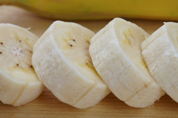 banana on plate