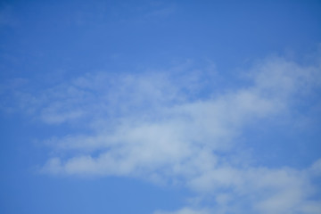 Photo. Sky blue with beautiful thin clouds.