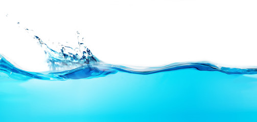 water splash wave on white background