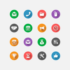multimedia flat icon set, multimedia icon collection ,icon pack