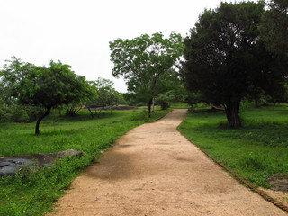 The road in Polonnaruwa, Sri Lanka