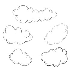 Modern clouds scandinavian children print, great design for any purposes