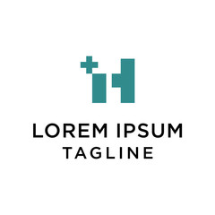 Obraz premium IH letter vector design logo