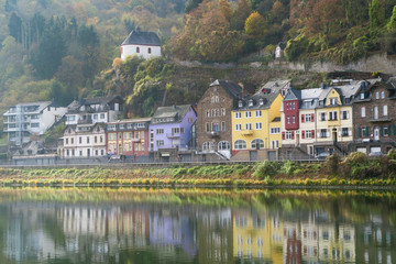 Fototapeta na wymiar Cochem in autumn with Moselle river, Cochem, Germany