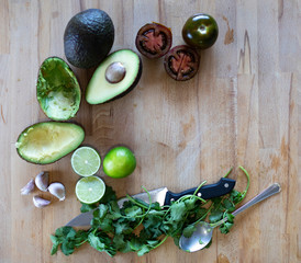 ingredients to make guacamole at home