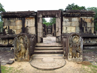 Polonnaruwa Vatadage, Ruins in Polonnaruwa, Sri Lanka