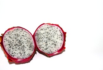dragon fruit isolated on white background