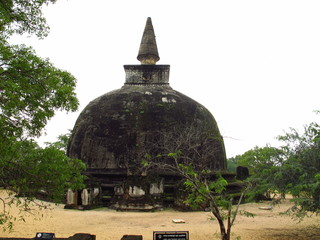 The ancient stupa in Polonnaruwa, Sri Lanka