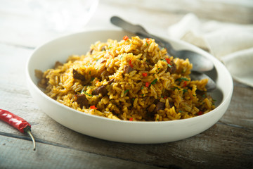 Spicy vegan rice