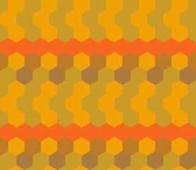 Abstract seamless pattern. Colorful geometric background with hexagons.