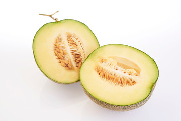 melon on white background
