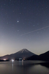 mountains and lake MOUNT FUJI JAPAN 