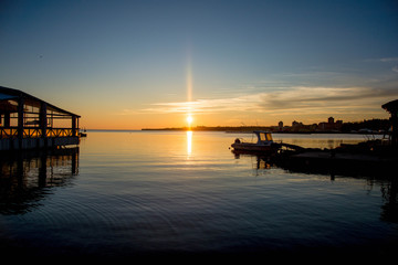 Obraz premium Sunset in Nesebar, Bulgaria