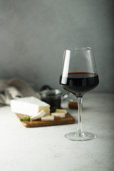 Glass of red wine