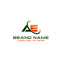Letter AE logo icon design template elements