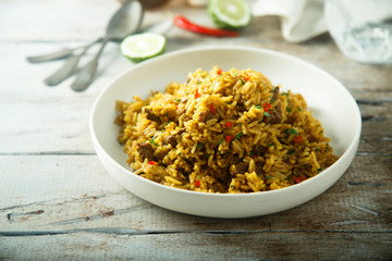Spicy vegan rice