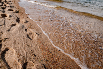 spending time on the beach in autumn