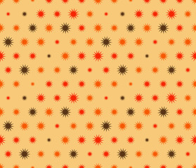 Seamless geometric wallpaper. Mosaic template pattern made of stars. For any design purposes.