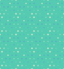 Vector seamless illustration of multicolor stars pattern. Colored geometric vector background.