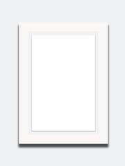 Obraz premium blank frame isolated on white